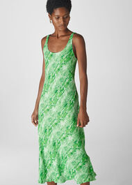 green emerald velvet dress Green Python Frill Mini Dress
