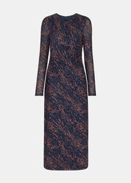 Abstract Marks Mesh Dress