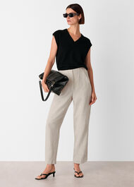 Linen Barrel Trouser