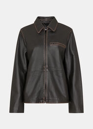 Kate Burnished Leather Jacket