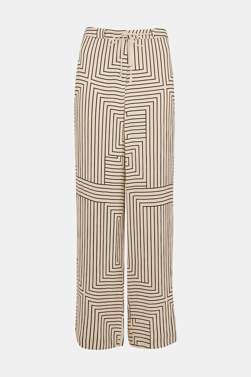 Ivory Angled Stripe Trouser