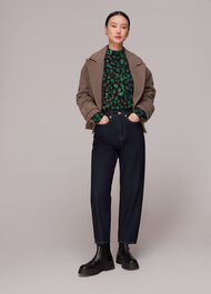 Blurred Floral Knit