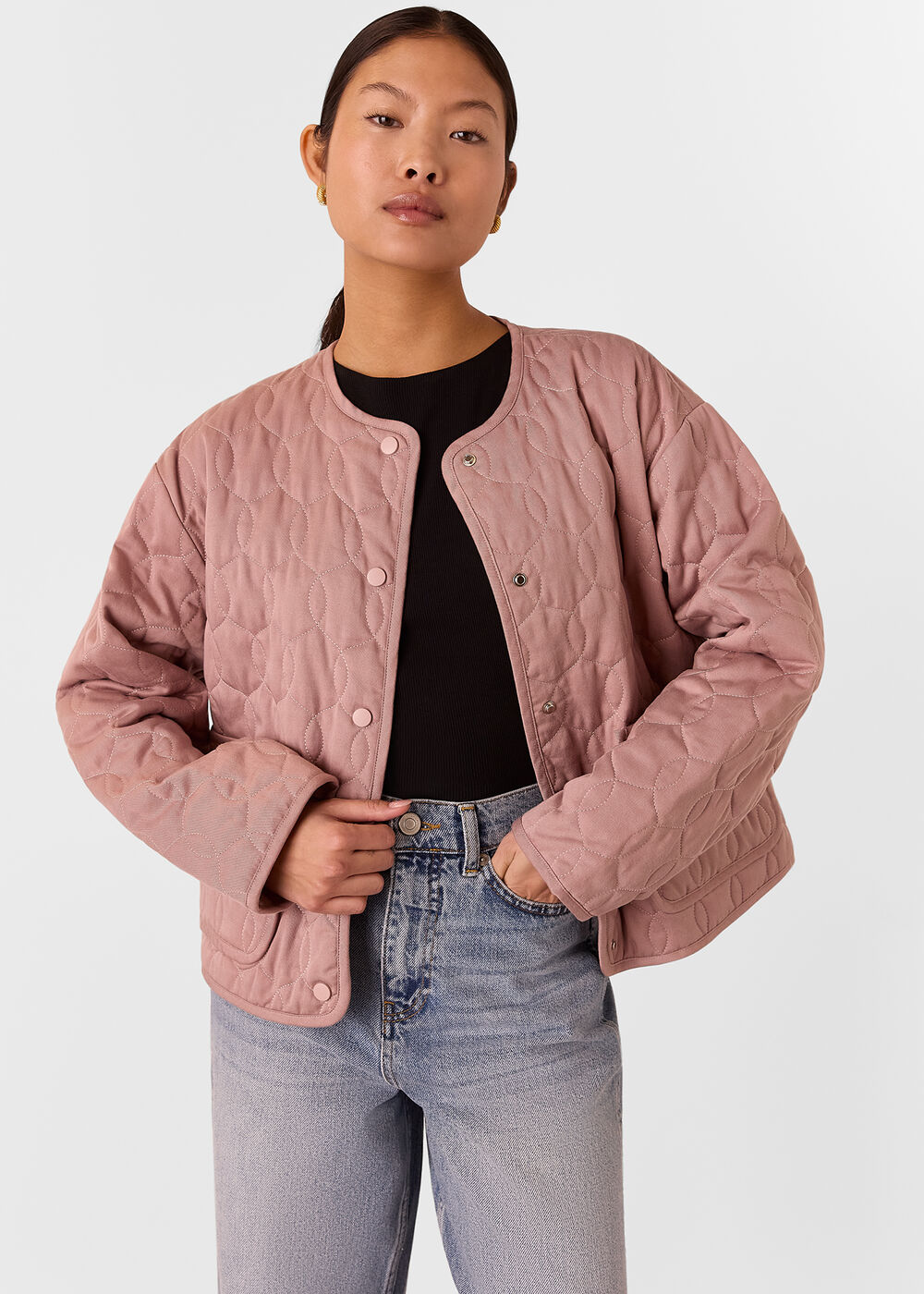 Petite Maya Cotton Quilted Jacket