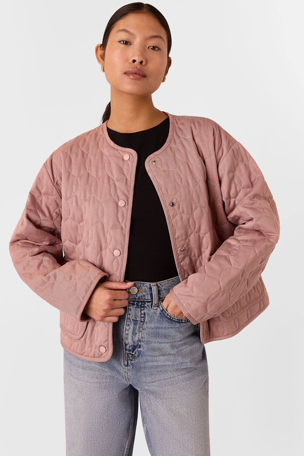 Petite Maya Cotton Quilted Jacket