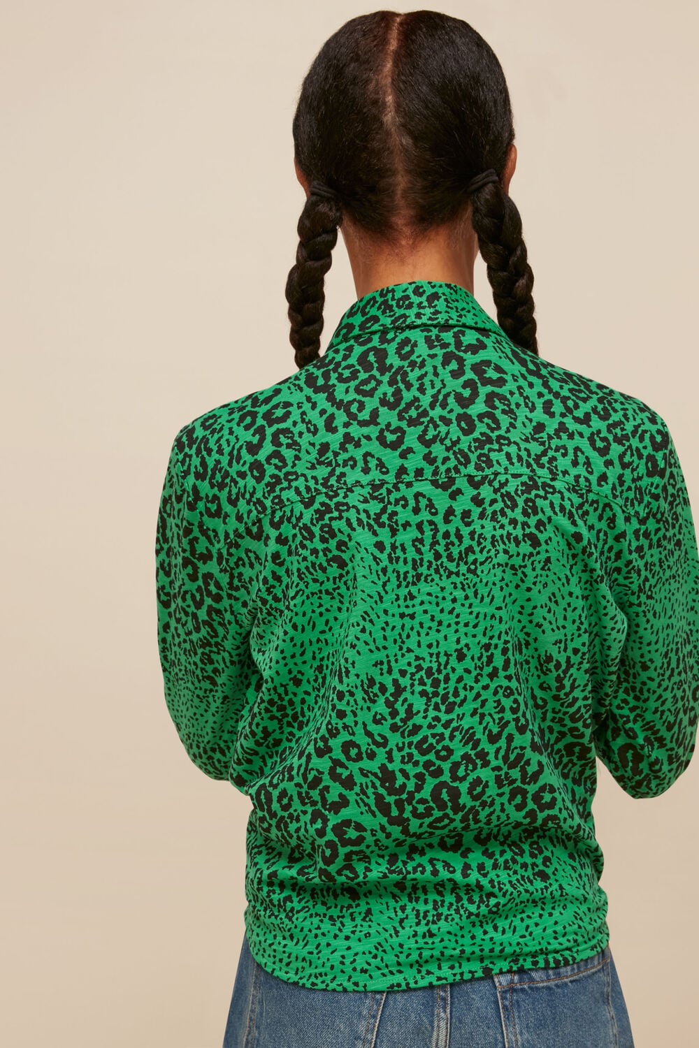 Speckled Animal Tie Shirt