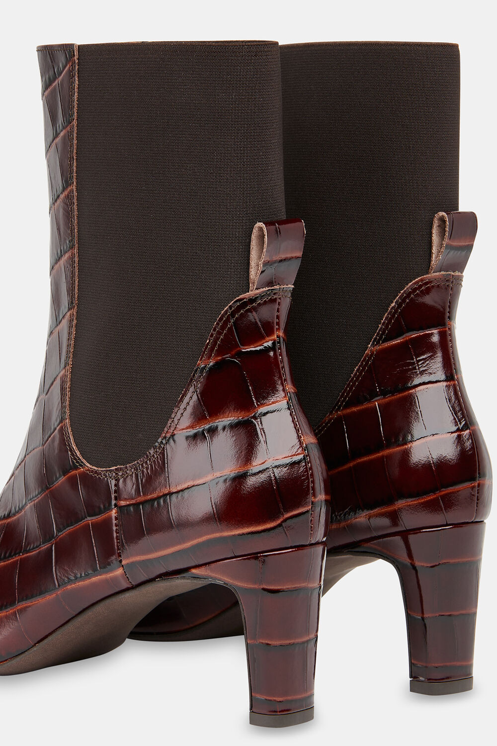 Darla Croc Heeled Boot