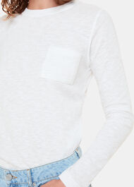 Crew Neck Pocket Top