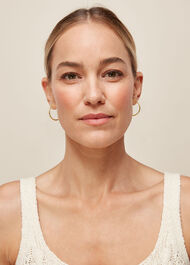 Studded Classic Hoop