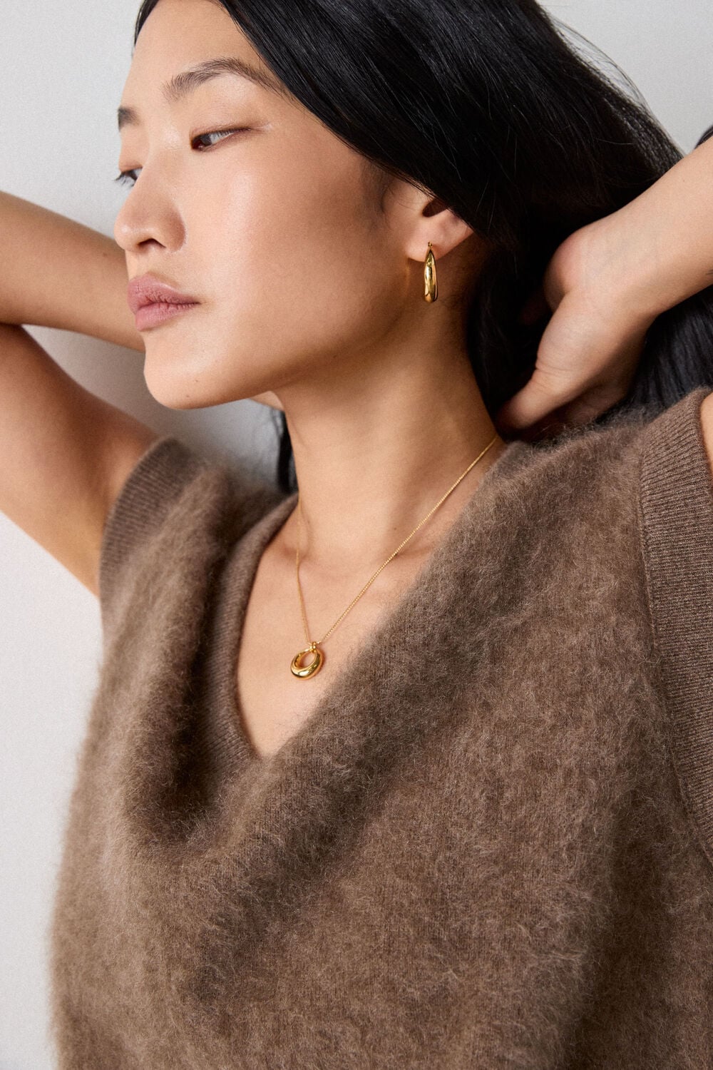 Camel Brushed Cashmere Tank
