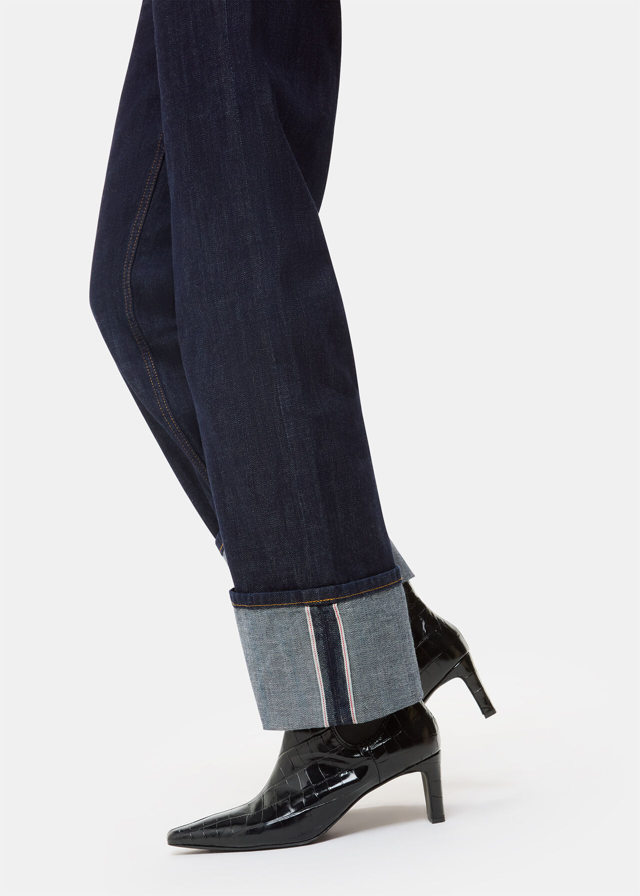 Darla Croc Heeled Boot