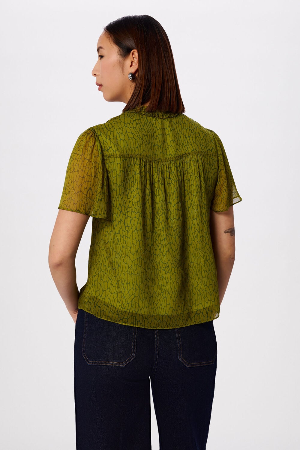 Dragonfly Short Sleeve Blouse
