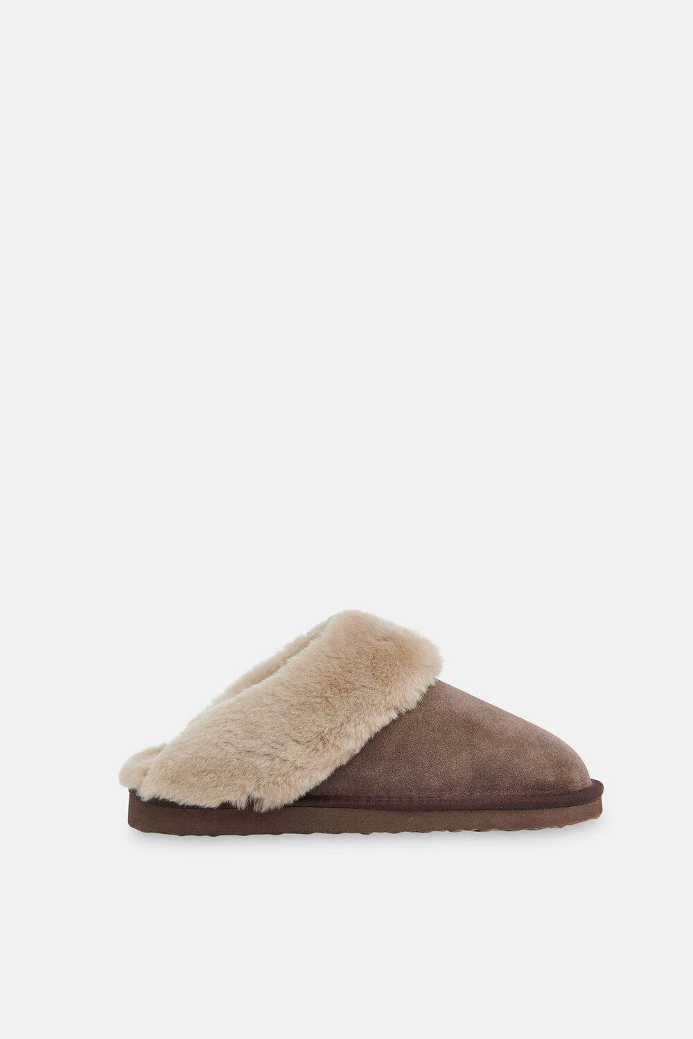 Taupe Emilia Cuff Slipper