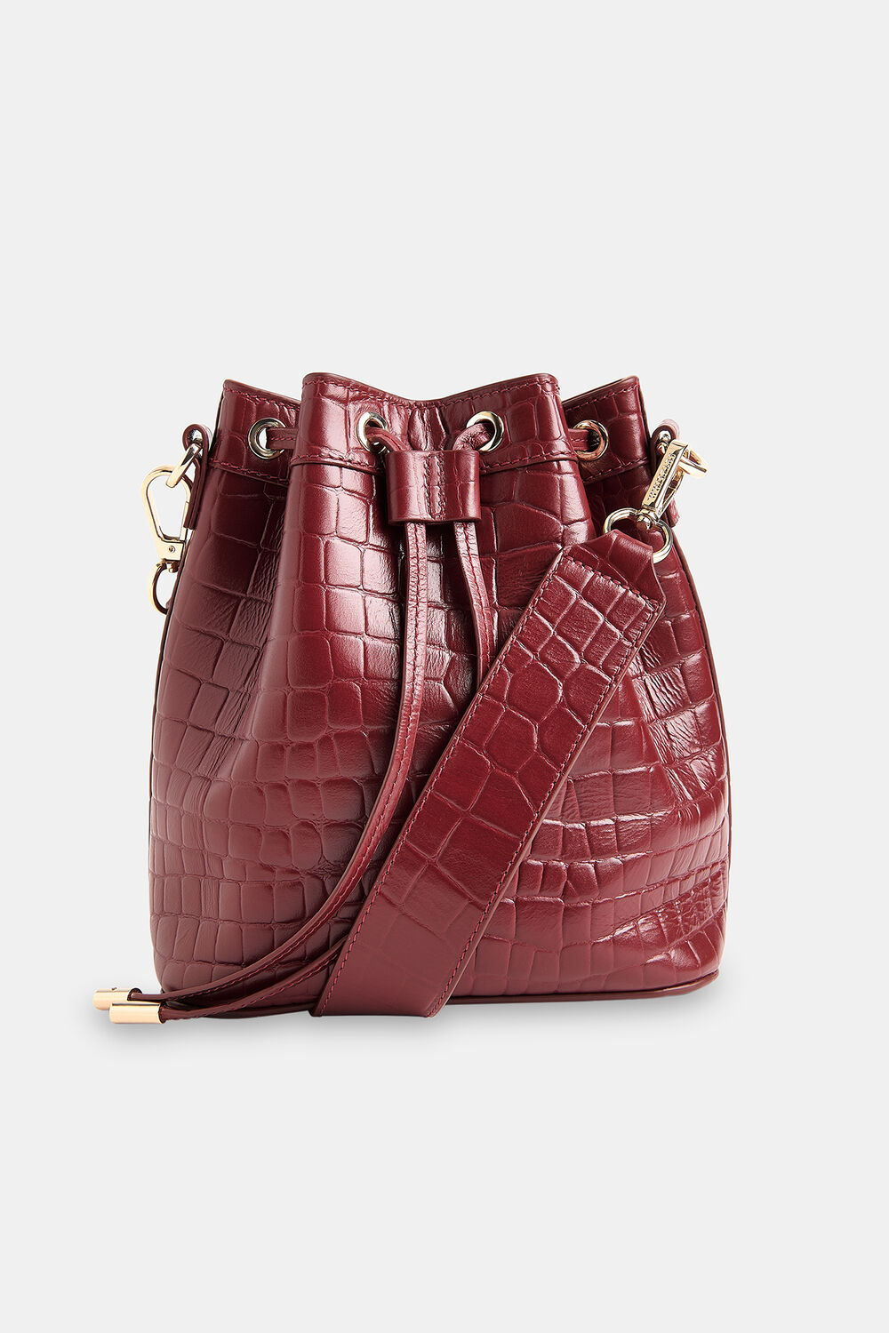 Giulia Croc Bucket Bag
