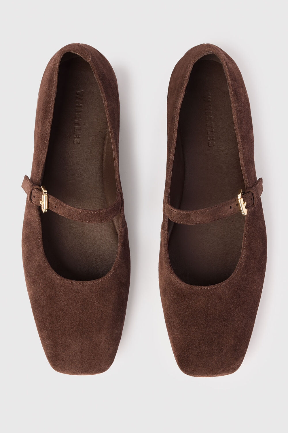 Suede Mary Jane Ballet Pump