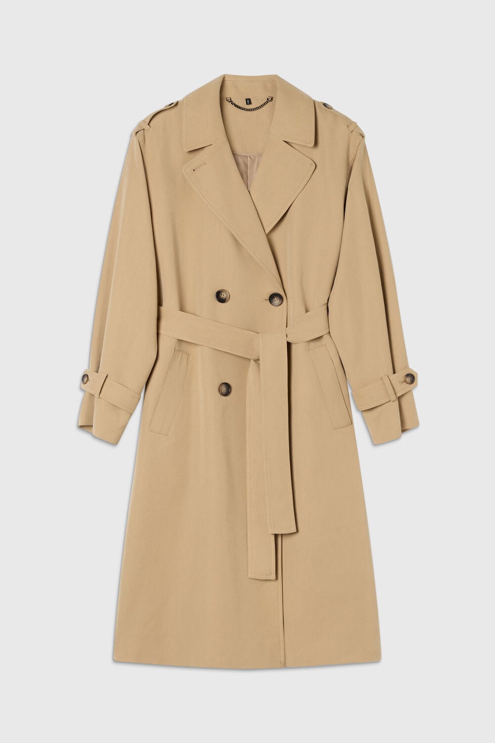 Neutral Riley Trench Coat