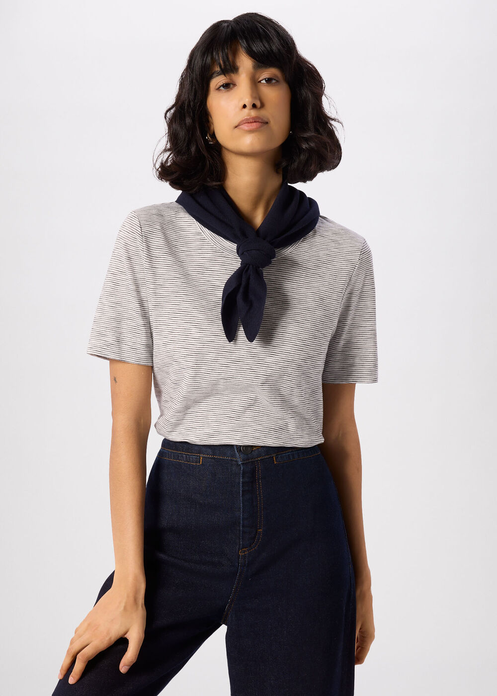 Rosa Double Trim Stripe TShirt