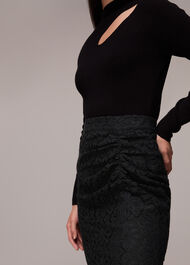 Lace Column Skirt