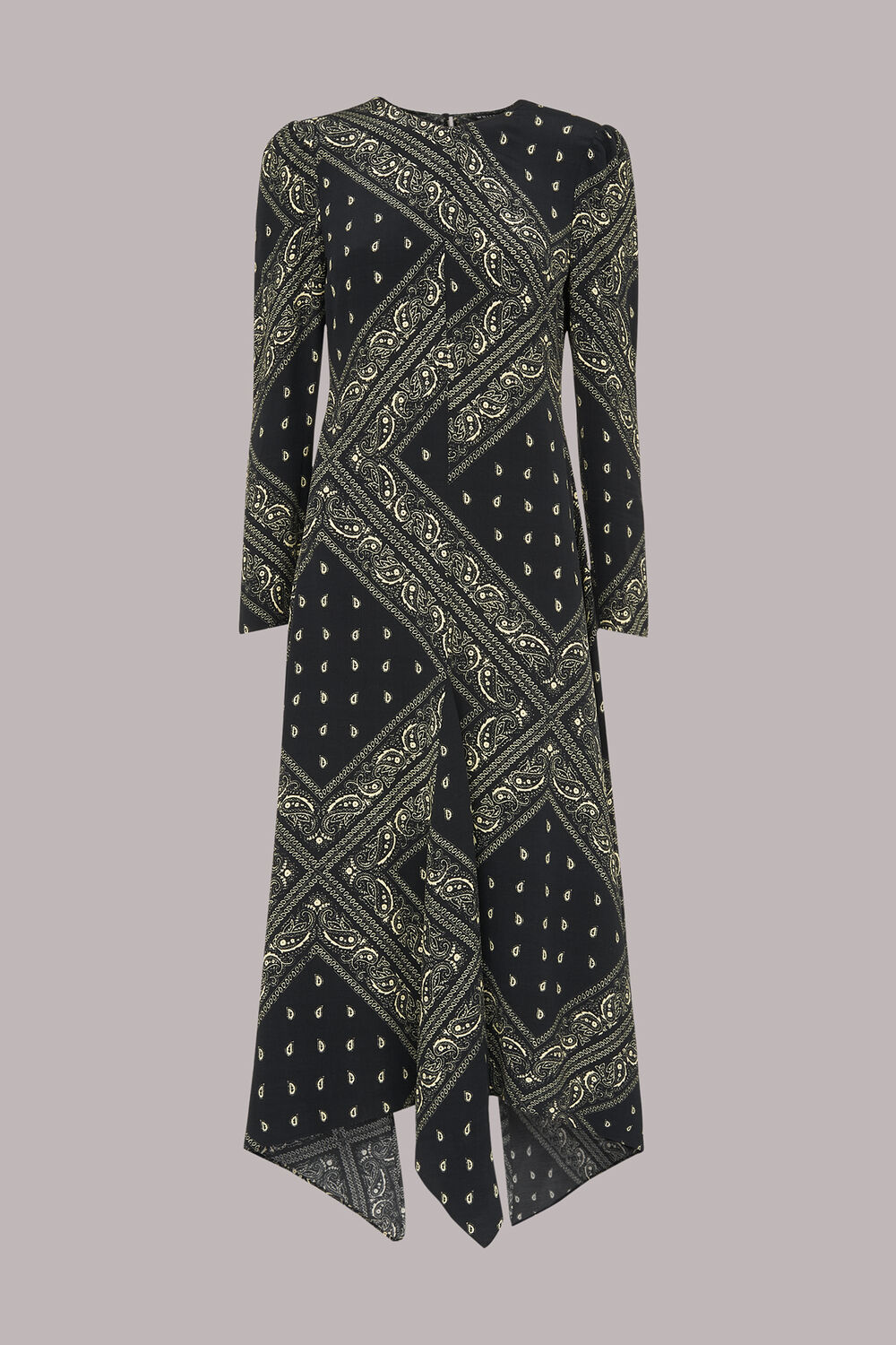 Bandana Print Midi Dress