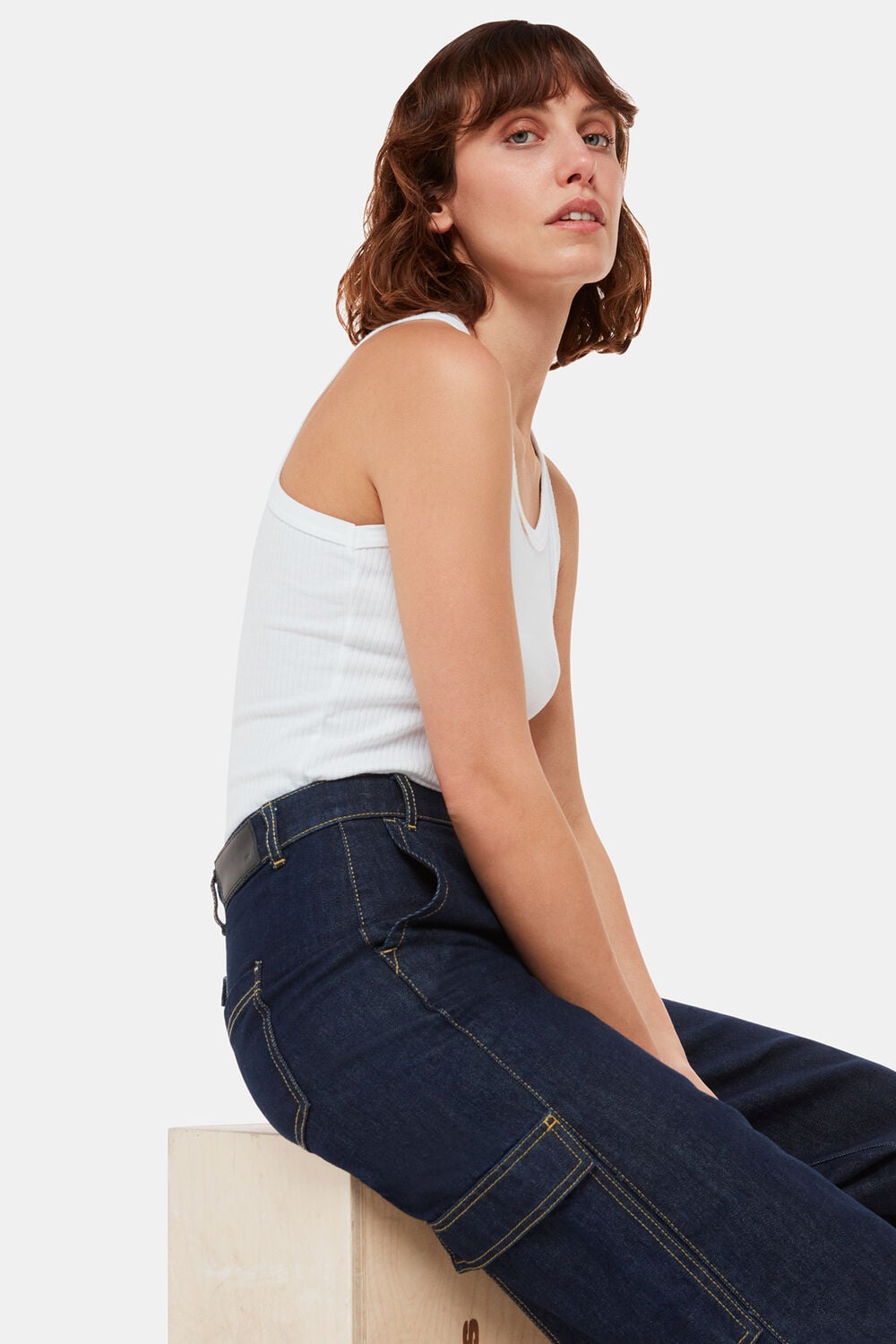 Wide Leg Cargo Jean