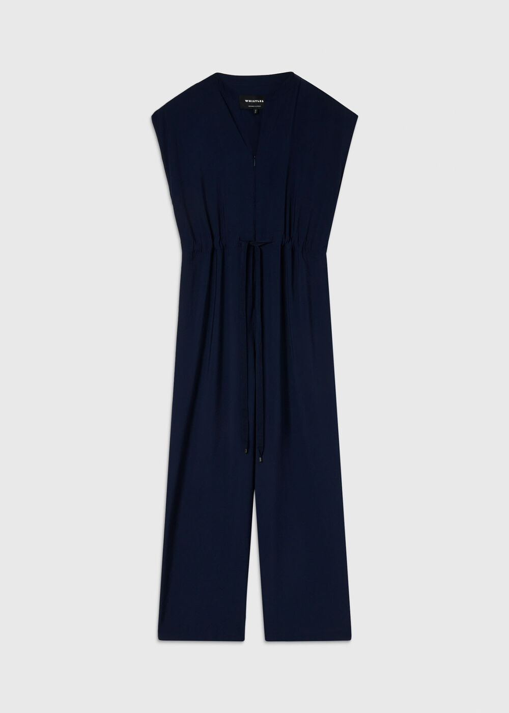 Sleeveless Drawstring Jumpsuit
