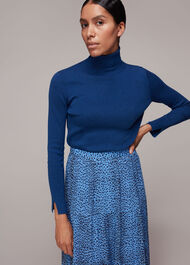 Gradient Animal Print Skirt