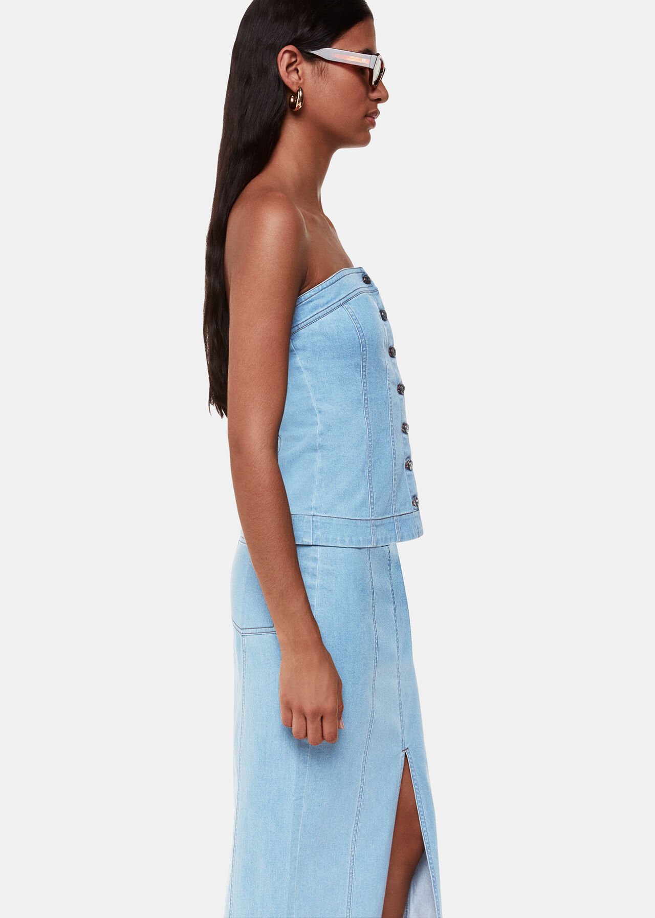 Denim Maxi Skirt