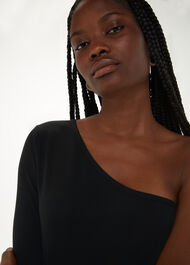 One Sleeve Ribbed Top