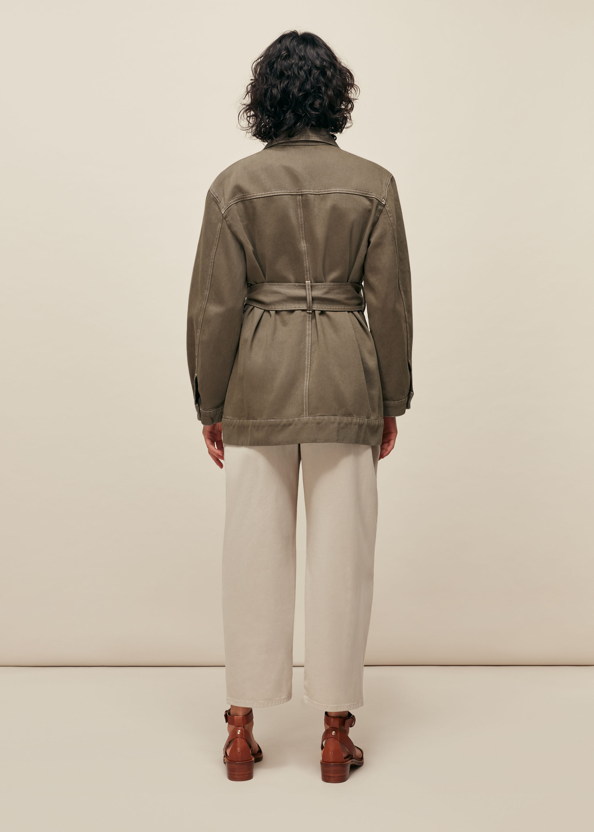 ジャケット・アウター New Classic Belted Denim Jacket bkk25467_mid%20blue_xl?pdp.