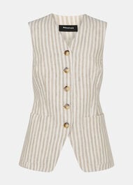 Linen Stripe Waistcoat