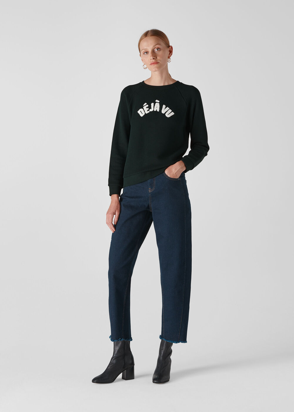 Deja Vu Logo Sweatshirt Dark Green
