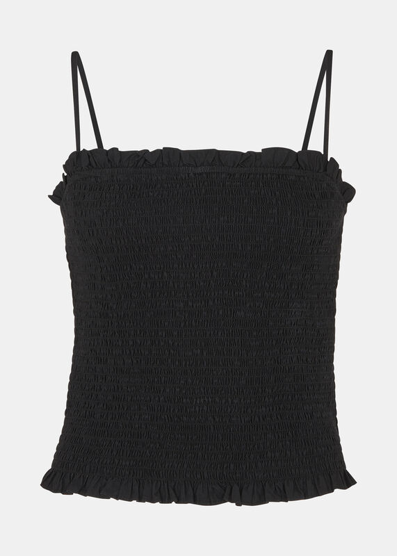 Black Louisa Textured Top