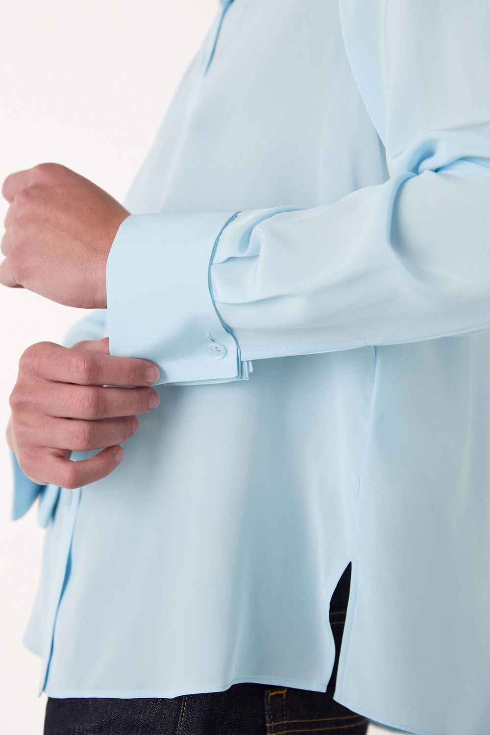 Pale Blue Ultimate Silk Shirt