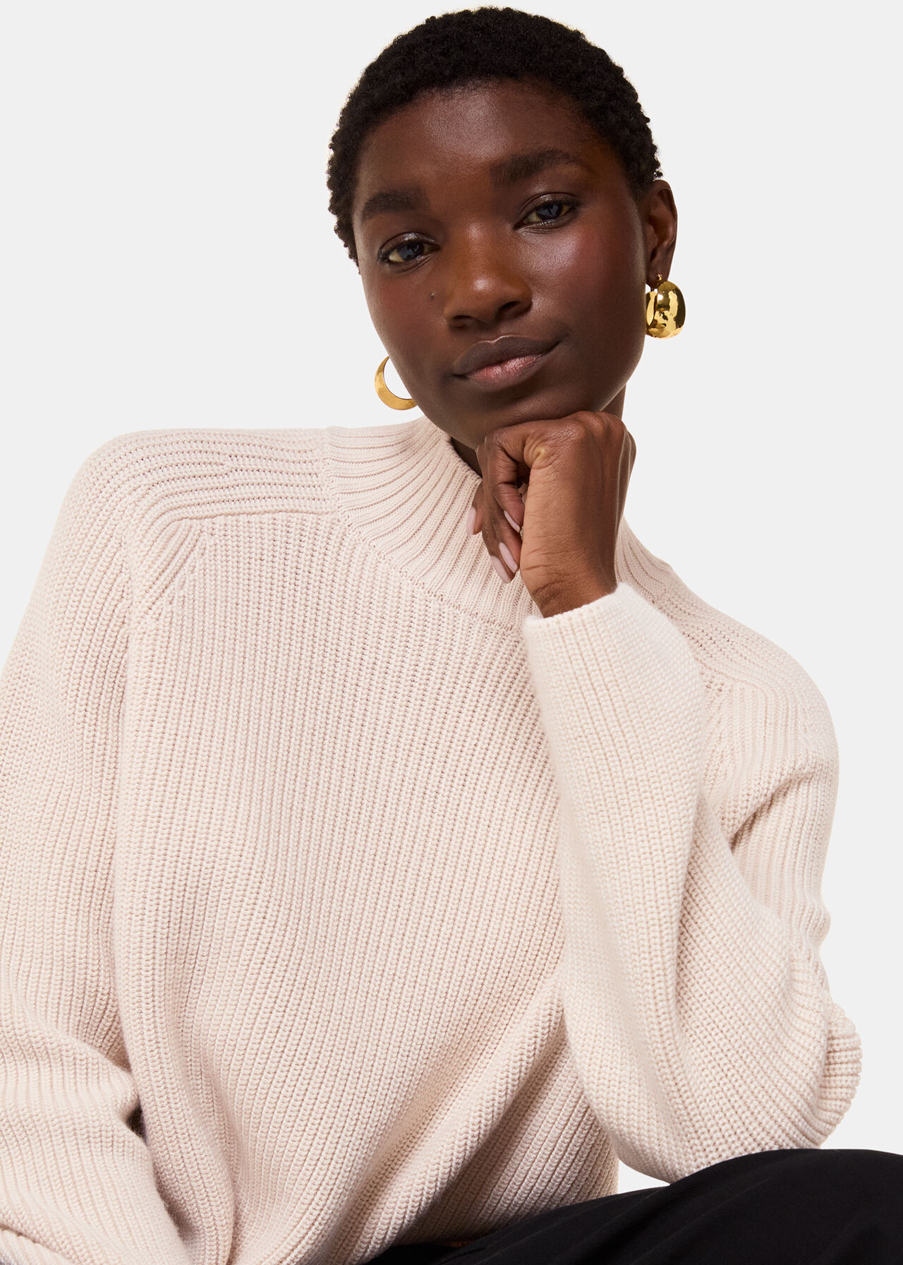 Wool Mix Side Detail Knit