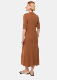 Knitted Ribbed Midi Dress