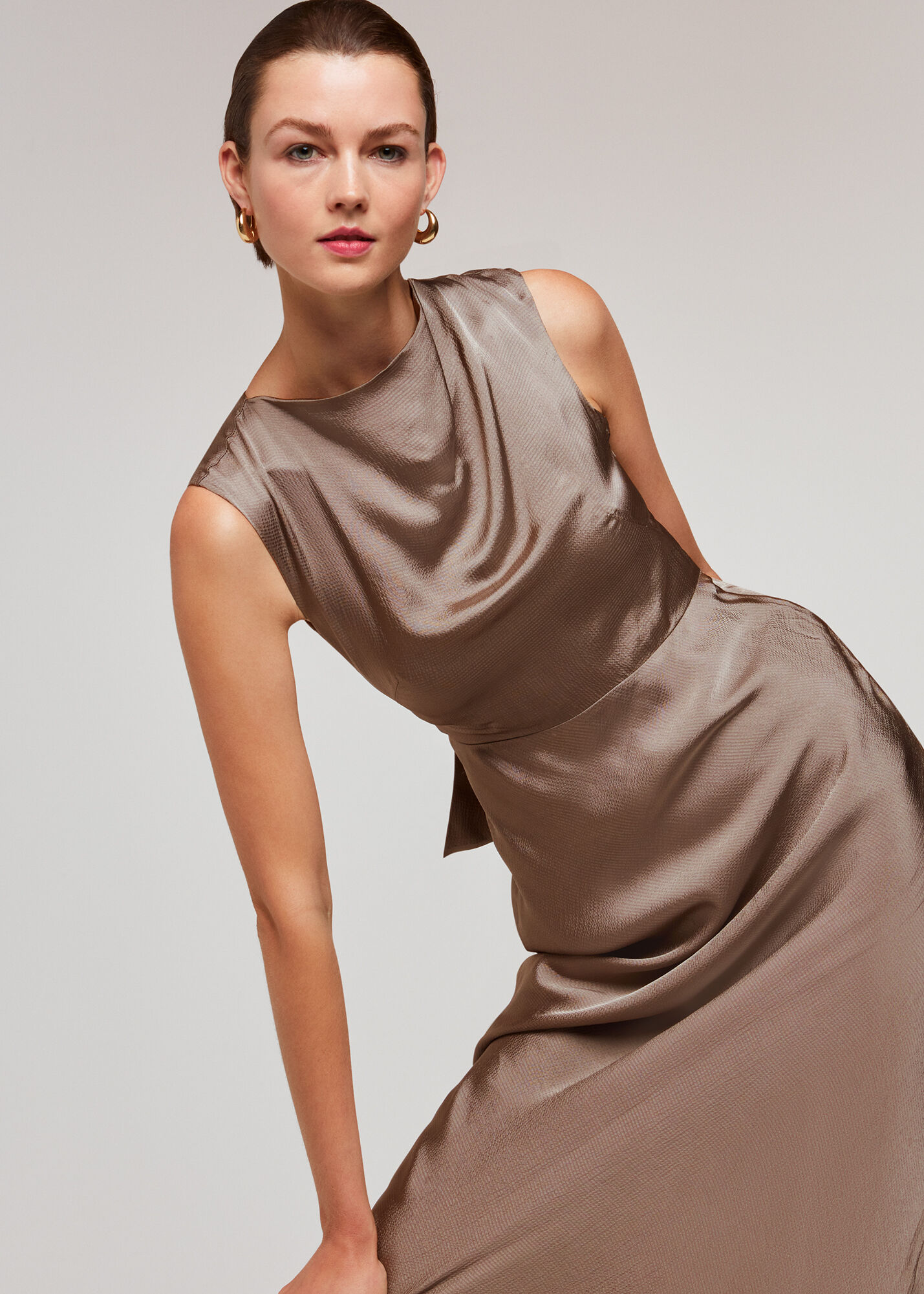 pewter cocktail dress