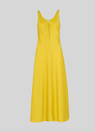 Pippa Satin Slip Dress Yellow