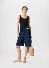 Frill Hem Knitted Vest