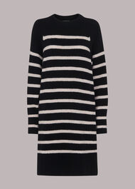 Stripe Crew Neck Knit Dress