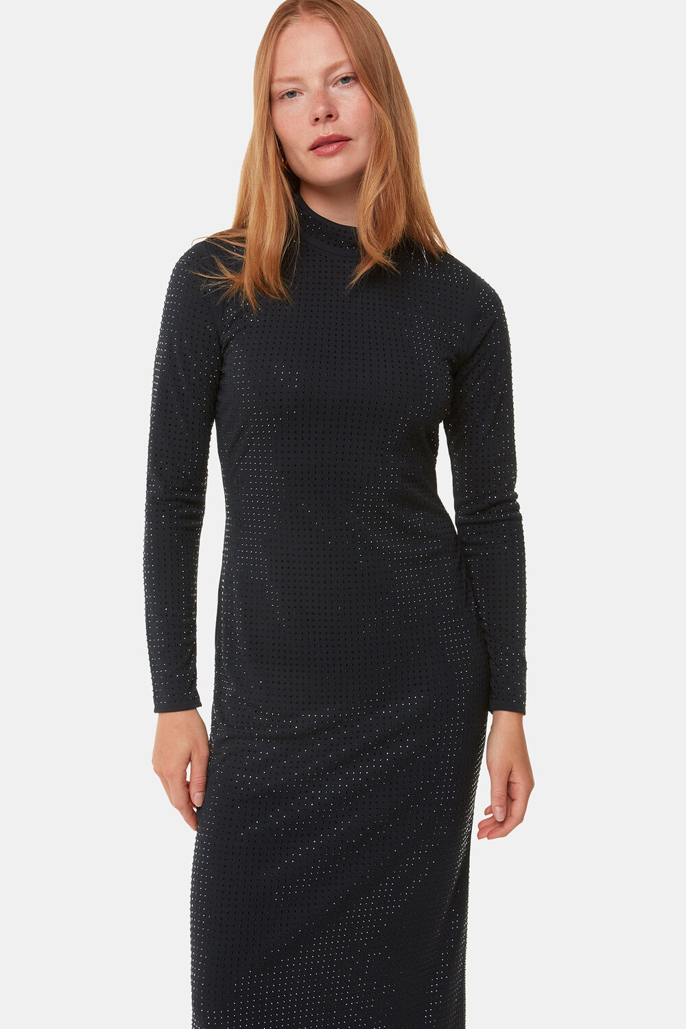 Hot Fix Jersey Midi Dress