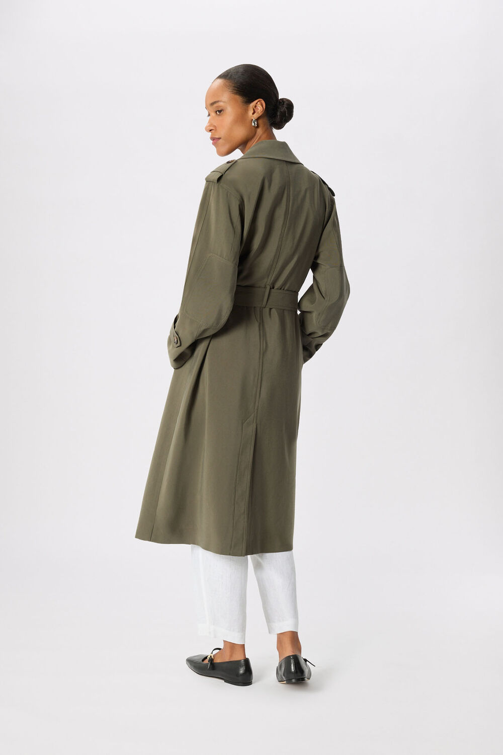 Khaki Riley Trench Coat