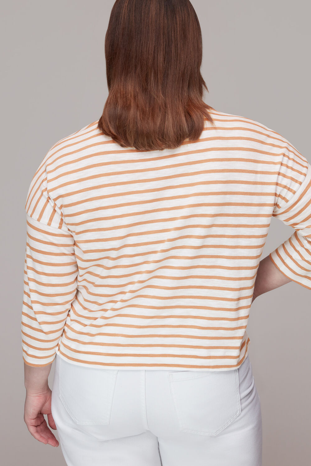 Stripe Cotton Pocket Top