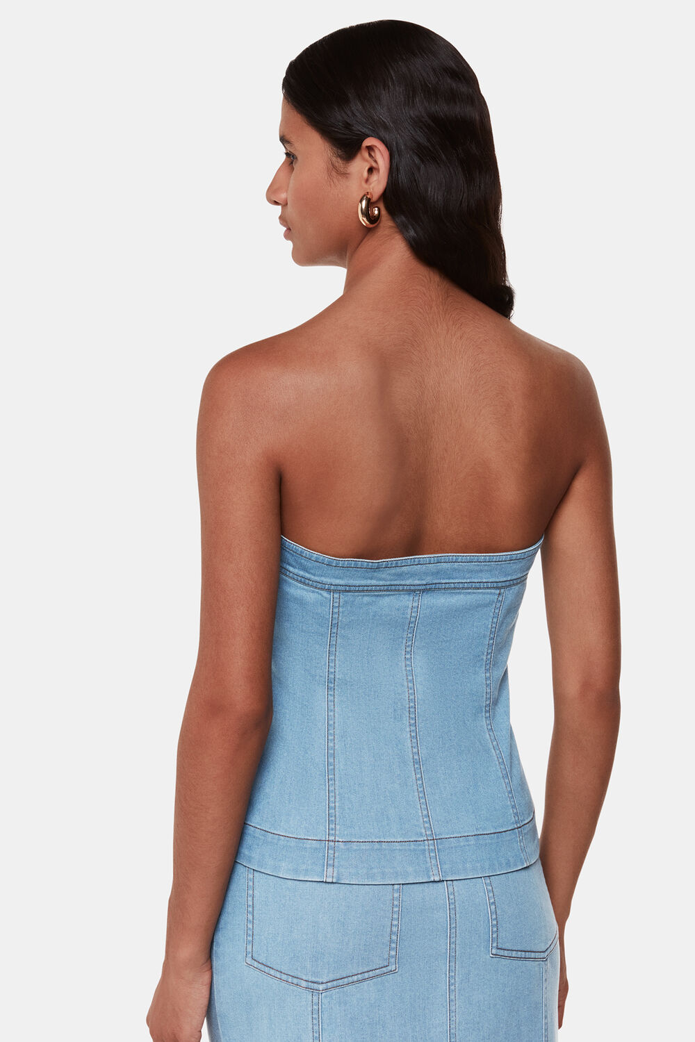 Denim Corset Top