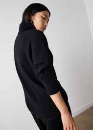 Cashmere Seam Roll Neck Knit