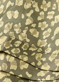 Petite Leopard Viscose Midi Dress