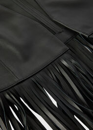Rei Leather Fringed Waistcoat