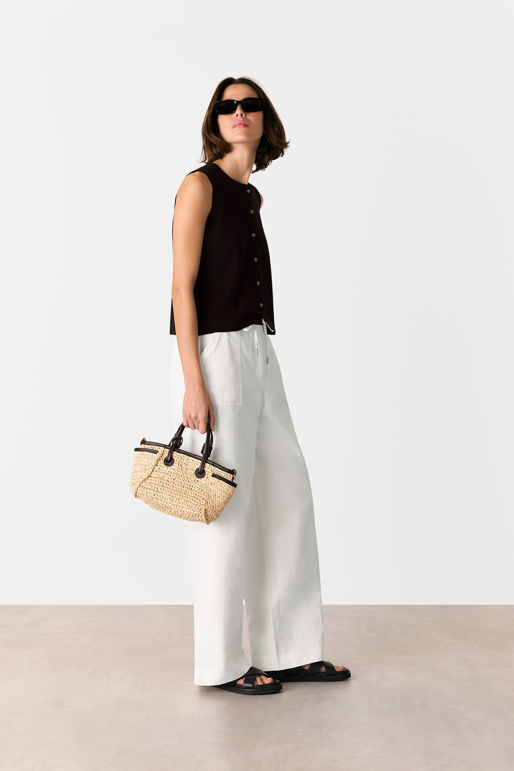 Leona Linen Blend Trouser