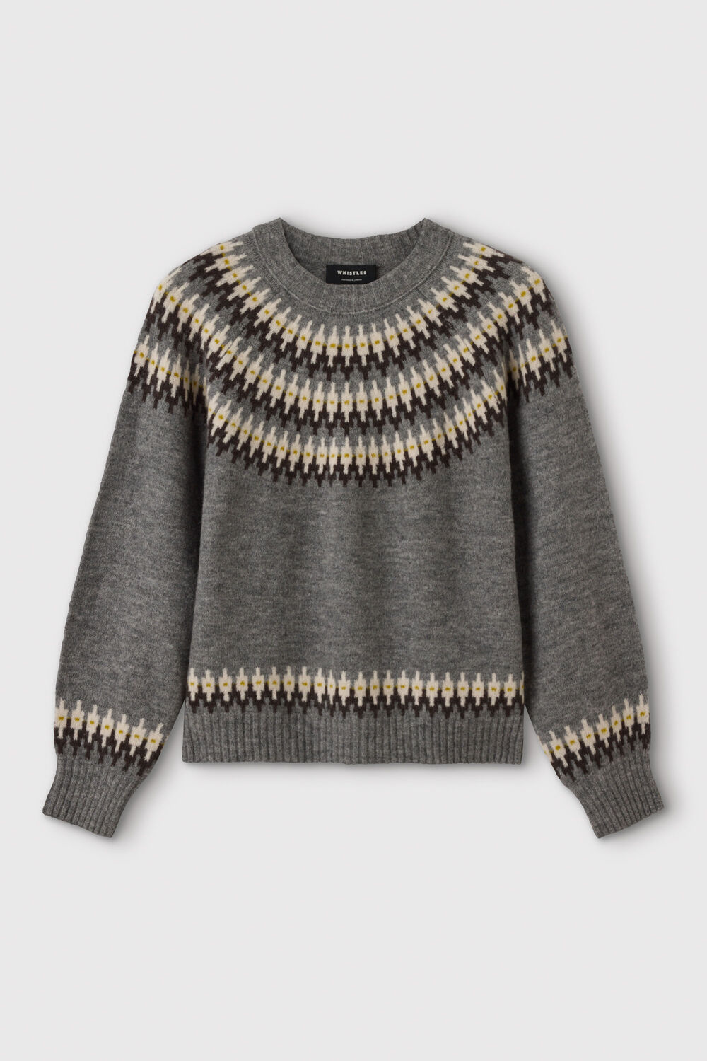 Wool Mix Fairisle Detail Knit