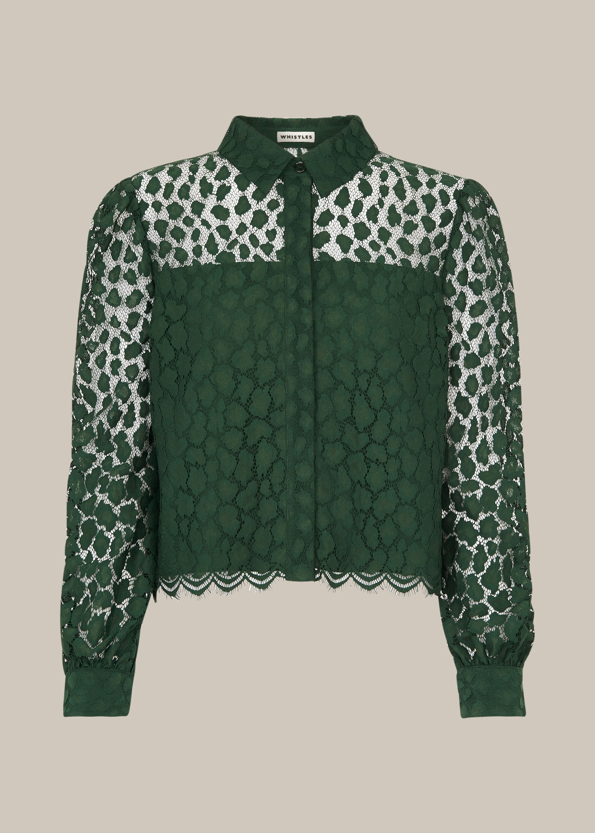 売れ筋介護用品も！ Animal Green Dark Lace | US Whistles | WHISTLES | Shirt トップス