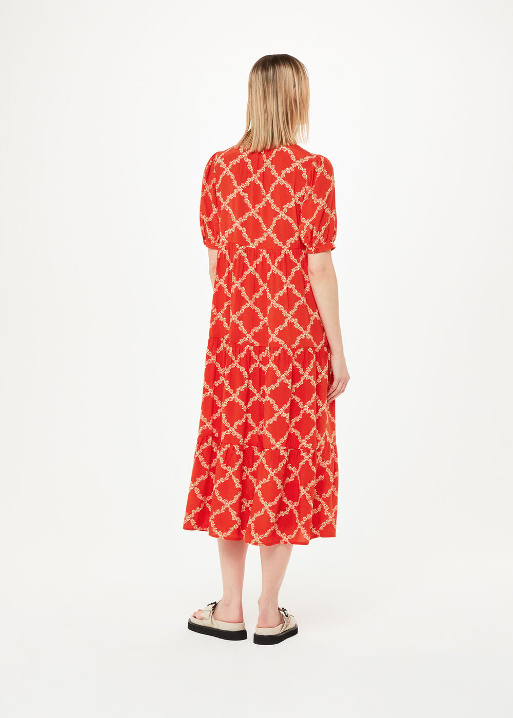 Daisy Trellis Trapeze Dress