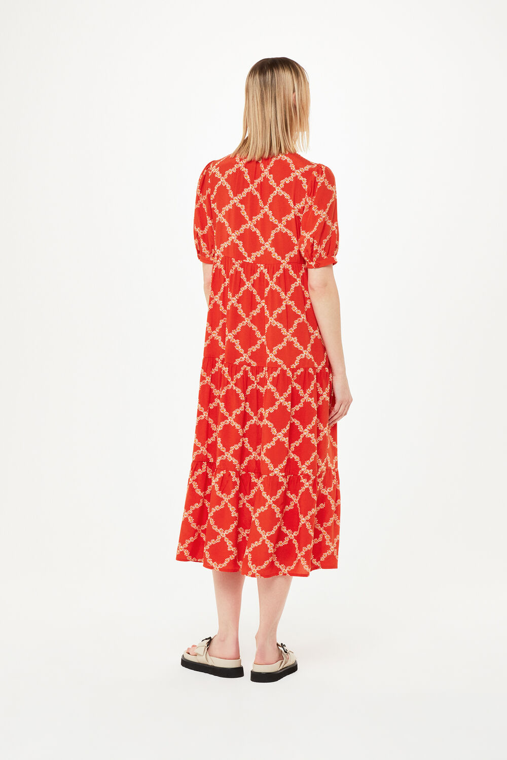 Daisy Trellis Trapeze Dress